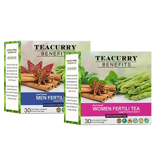 Men Women Fertility Tea Combo with Diet Charts