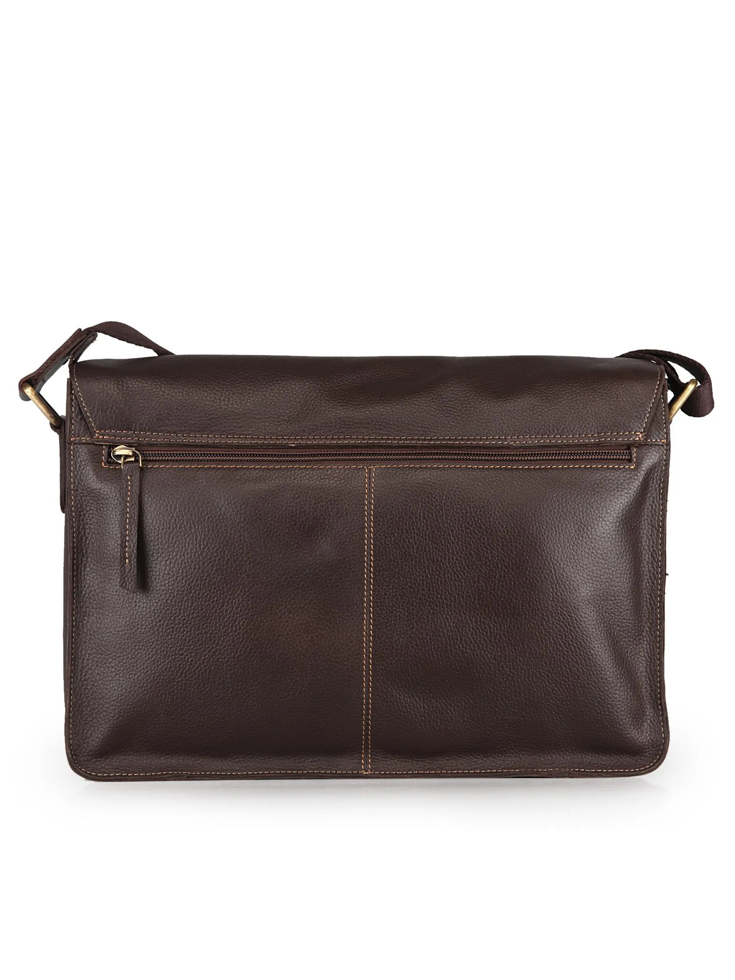 Men's Leather Laptop Messenger Bag