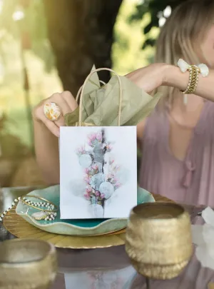 MINI GIFT BAG, CACTUS FLOWER