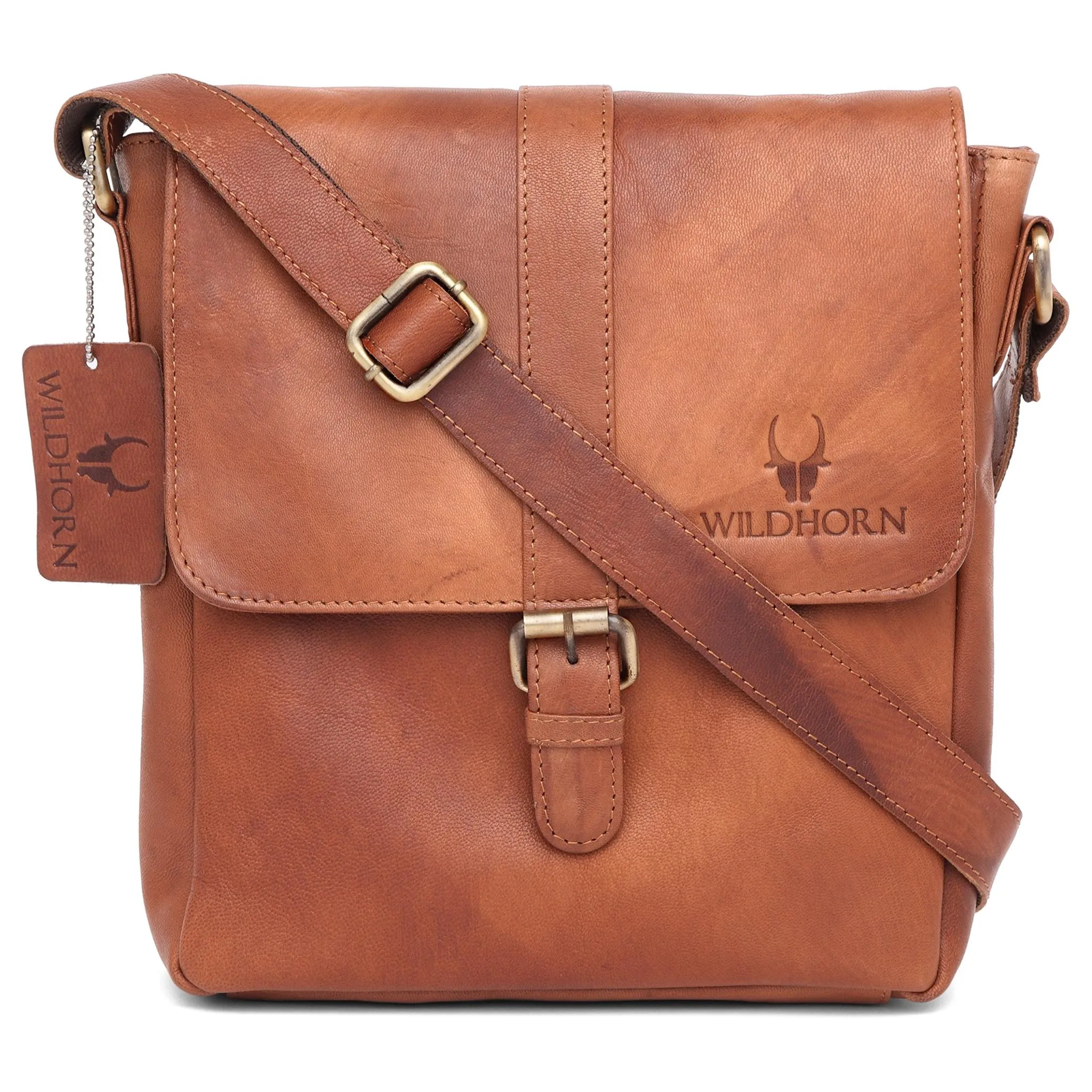 MINICOY Leather Sling Bag for Men