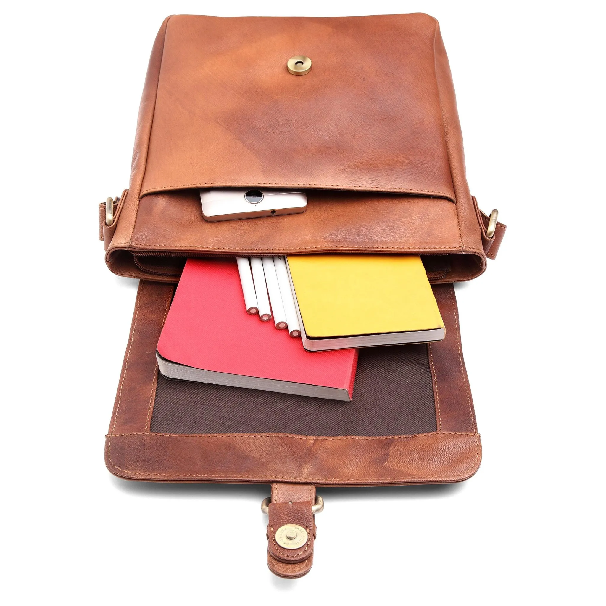 MINICOY Leather Sling Bag for Men