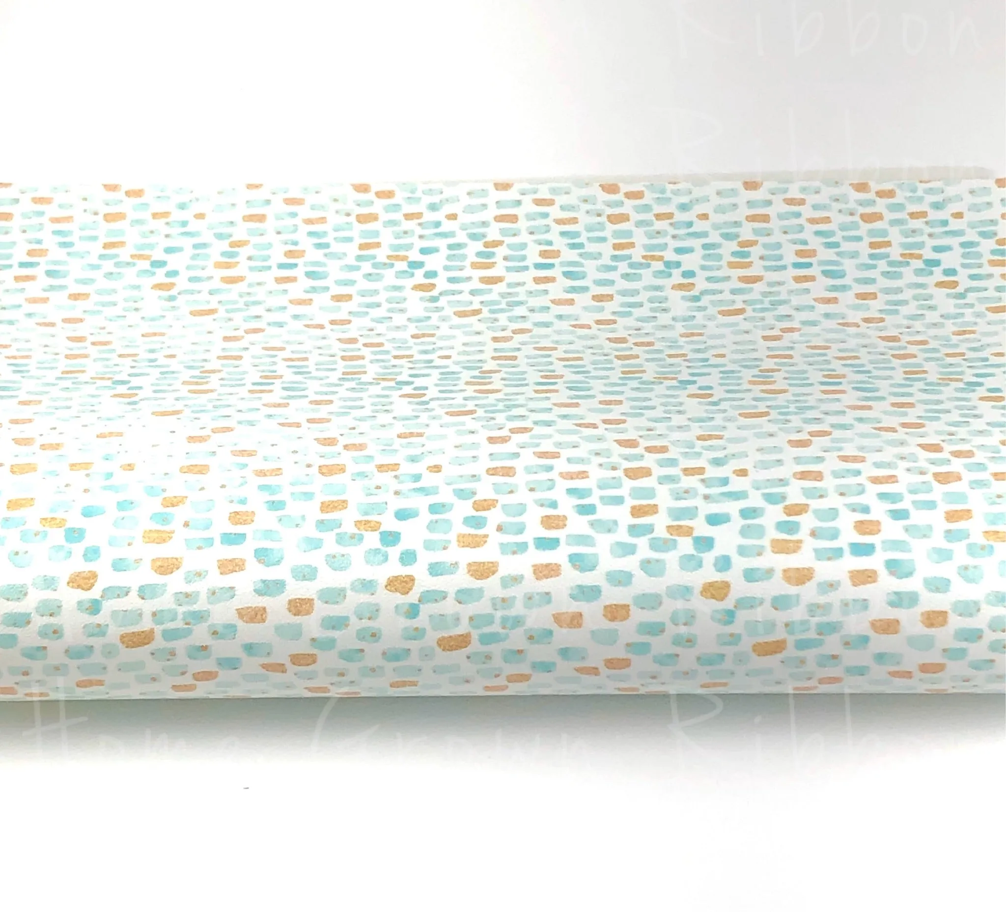 Mint Stripes Coordinate Synthetic Leather Sheet USDR