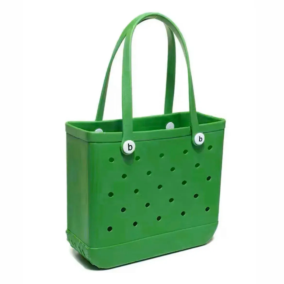 M/L/XL Fashion Beach Bags EVA Rubber Waterproof Storage Baskets Travel Shopping Handbag Women Shoulder Solid Color Tote Bag Bogg