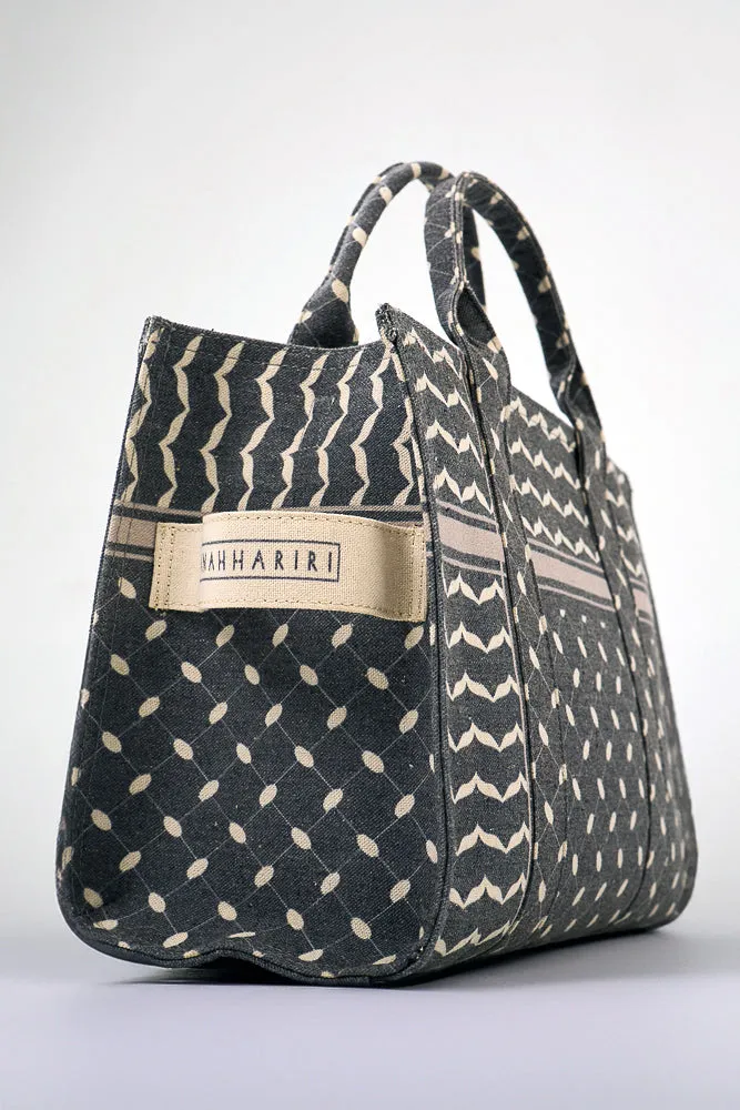 Modern Geometric Pattern Medium Tote - Premium Cotton Canvas
