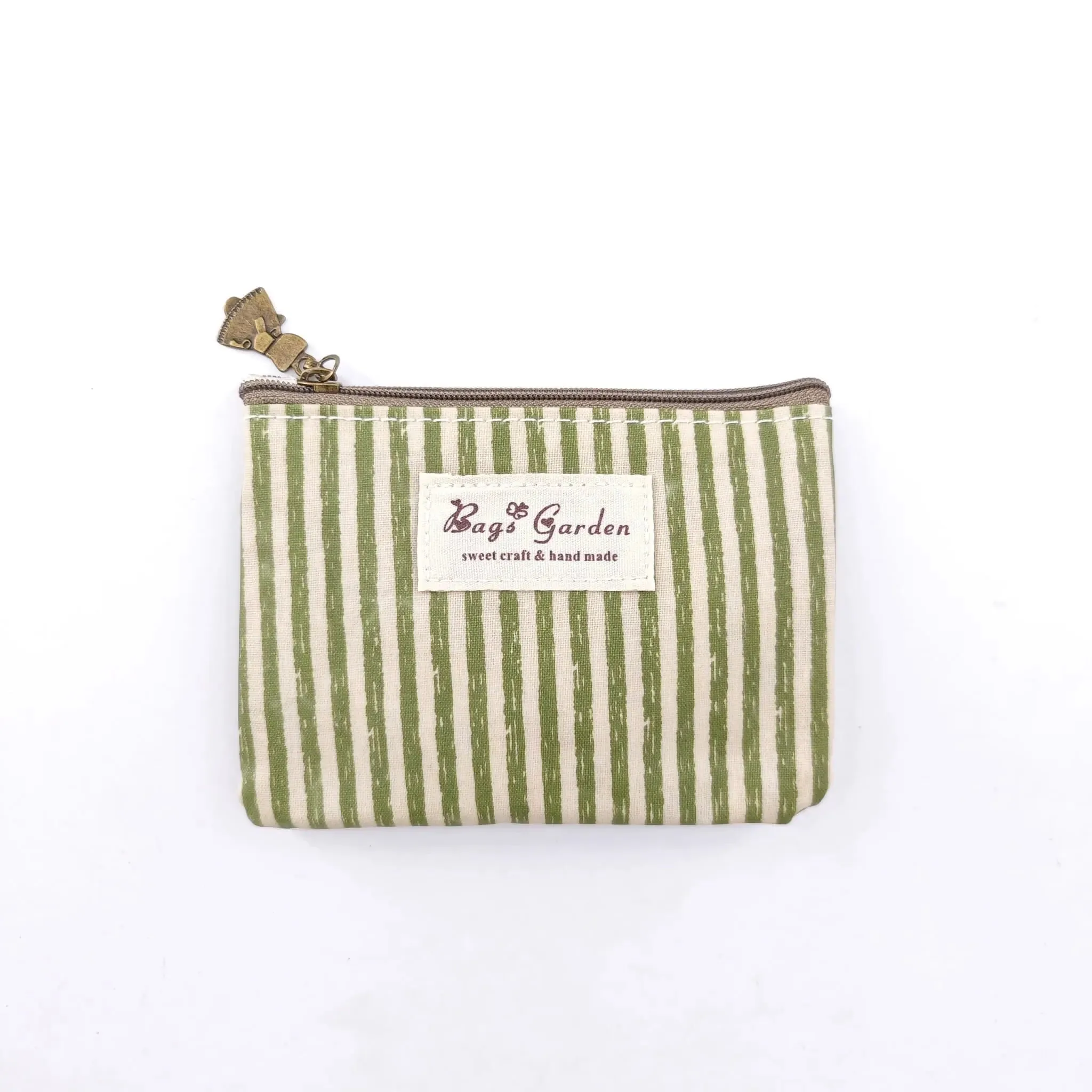 Monedero Waterproof Rayas Verde Bags Garden
