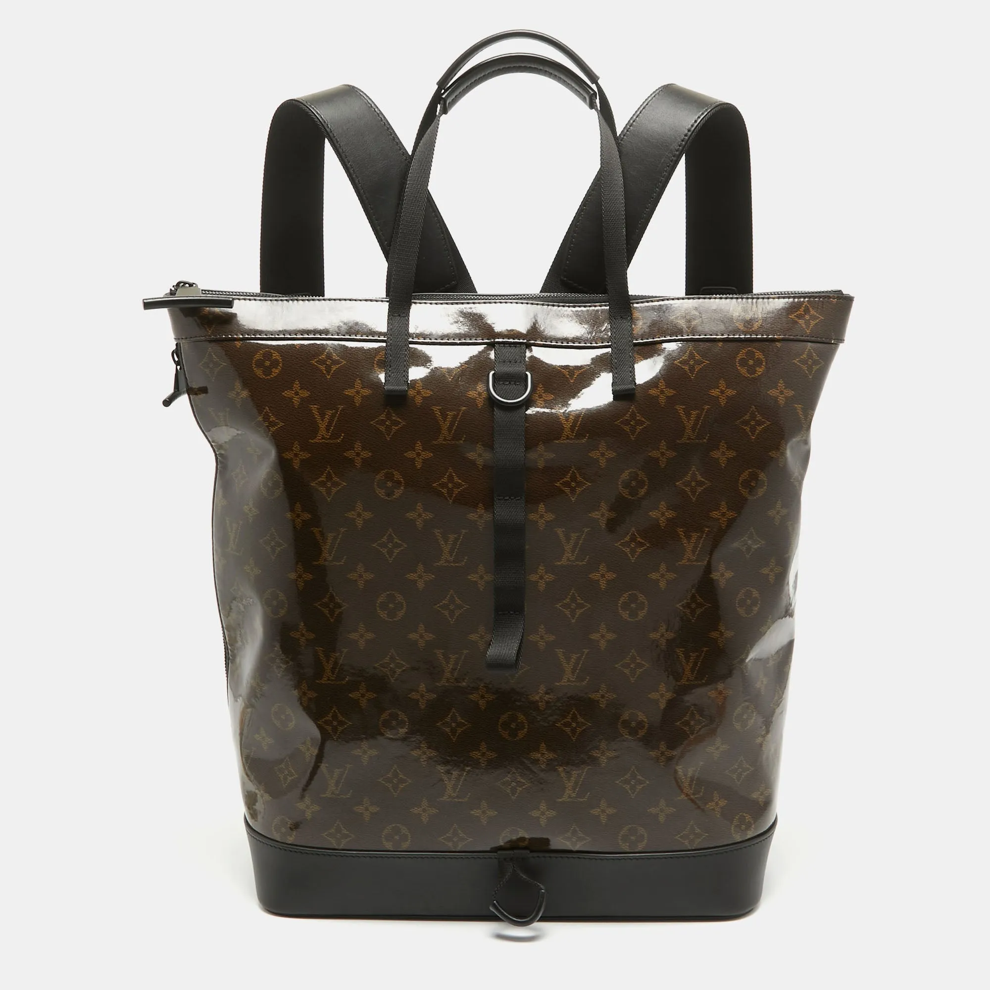 Monogram Glaze Canvas Zipped Tote