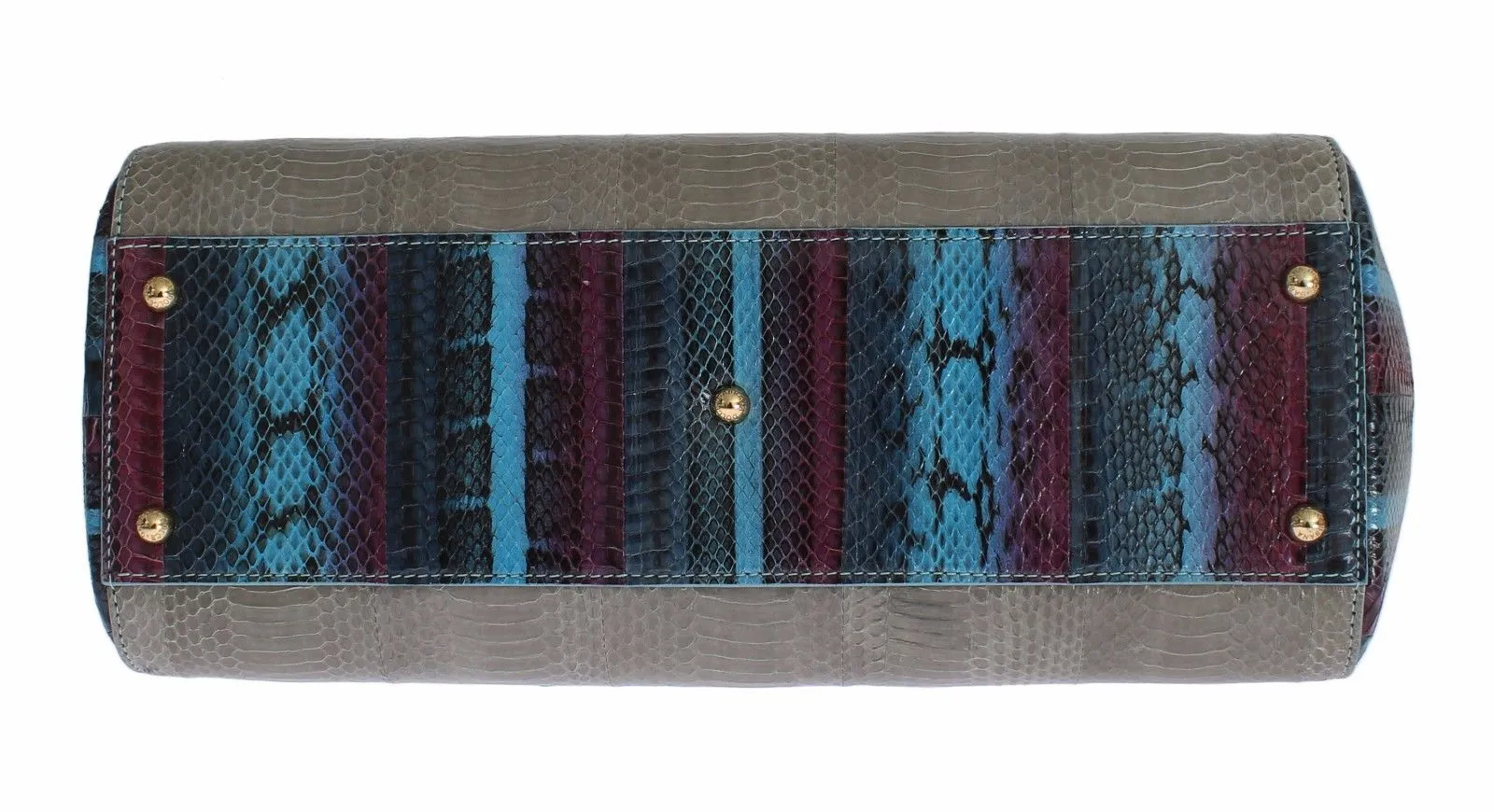 Multicolor Caiman Snakeskin Leather SICILY Handbag