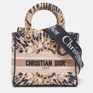 Multicolor Canvas Tie Dye Lady D-Lite Tote