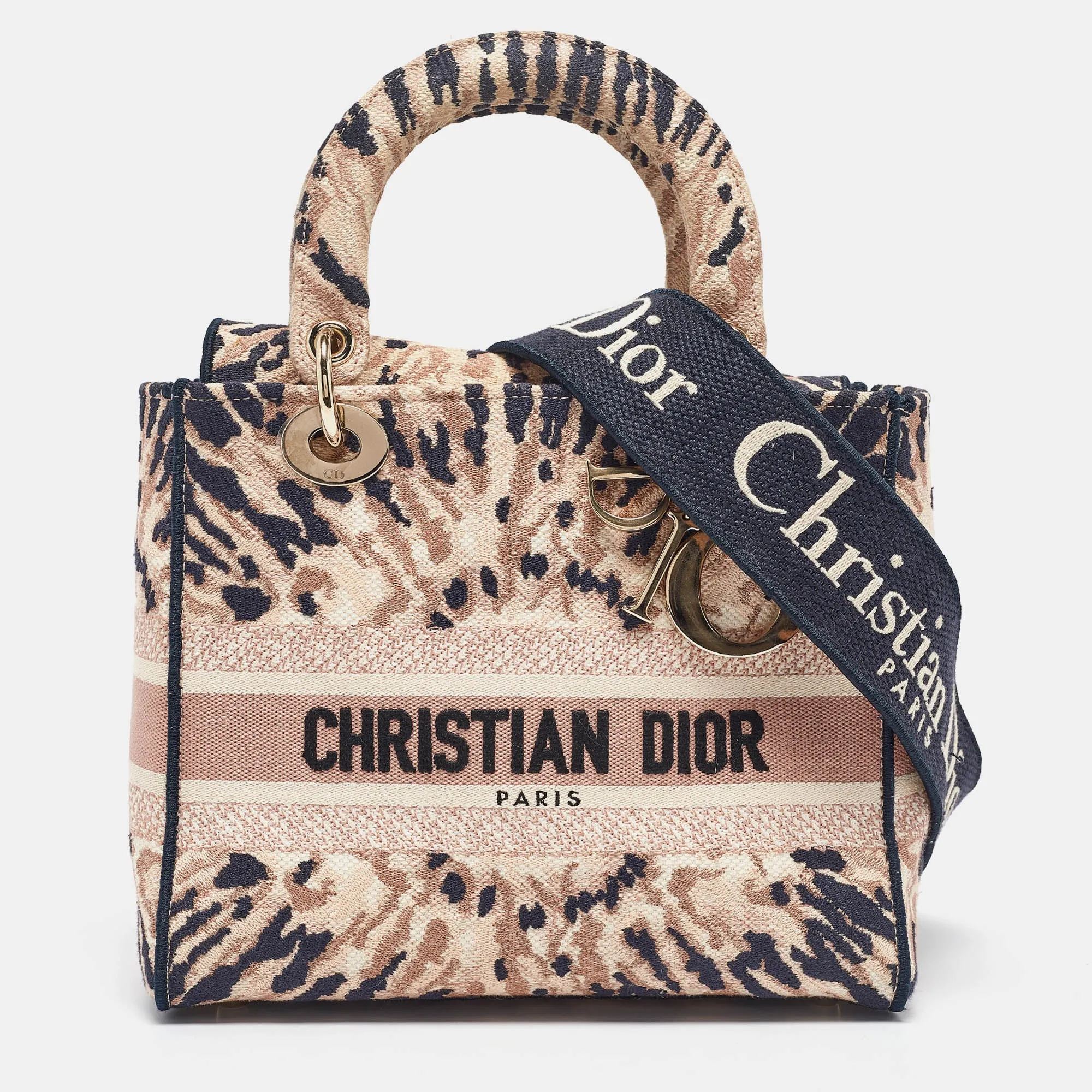 Multicolor Canvas Tie Dye Lady D-Lite Tote