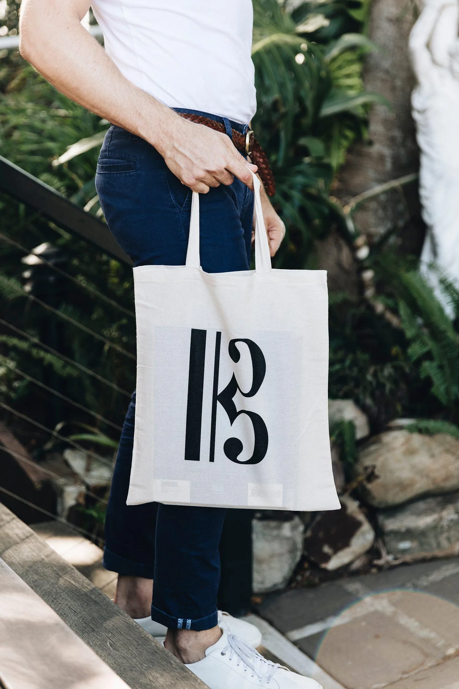 Music Tote Bag - Alto Clef (Calico)