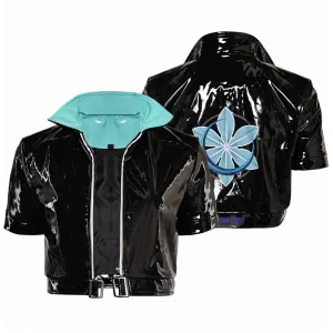 Mv Rivals Luna Snow Cosplay Costume Woman Black Coat Halloween Carnival Suit