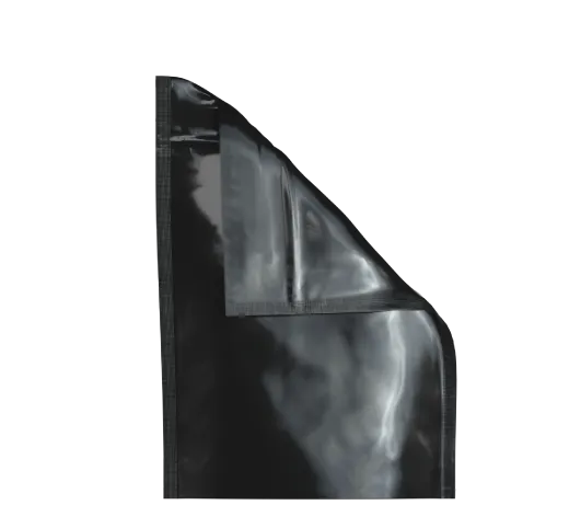 Mylar Bag Opaque Black - 1/8 Oz - 3.5 Grams - (100 to 50,000 Count)