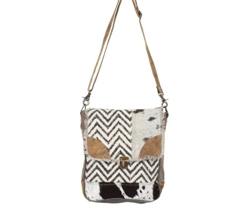 Myra Bag Rug & Patches Messenger Bag