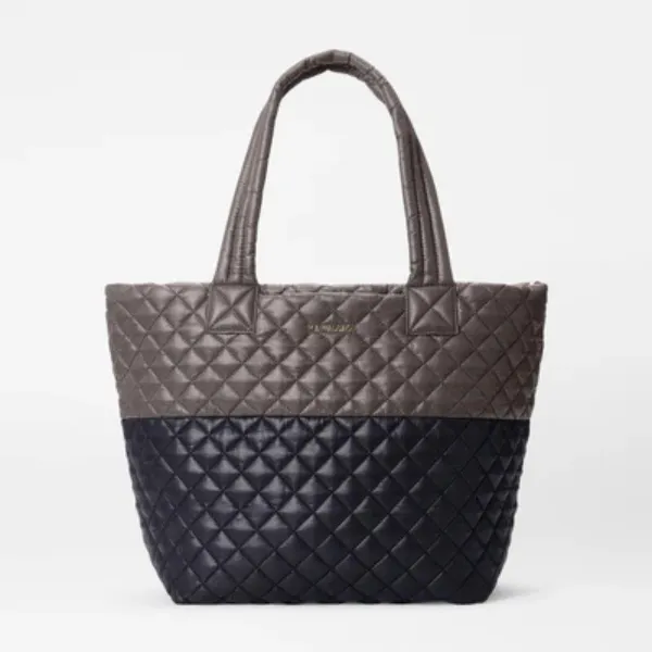 MZ Wallace Large Metro Deluxe Tote in Black / Magnet Color Block