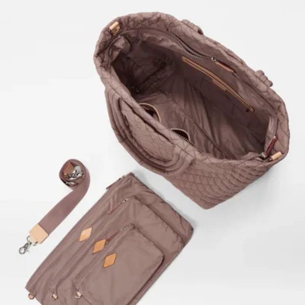 MZ Wallace Large Metro Deluxe Tote in Mauve