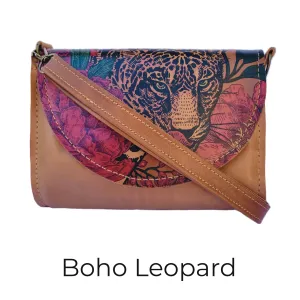 Natural Boho Leopard - Messenger bag