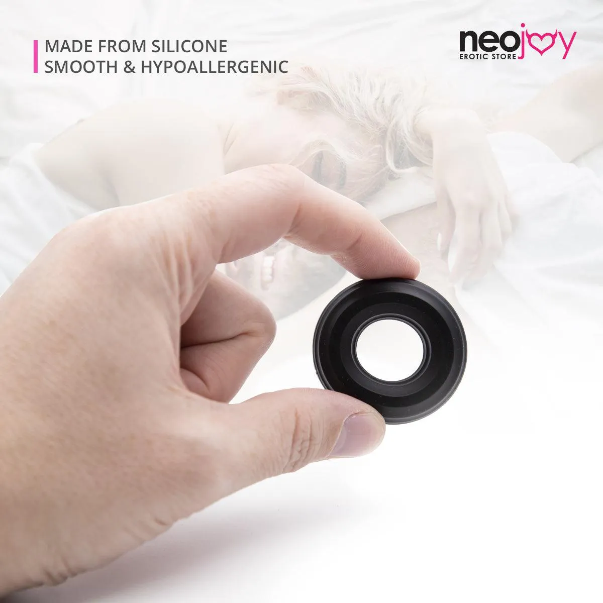 Neojoy Penis Tire Silicone Penis Ring for Enhanced Erection - Extra Thick Cock