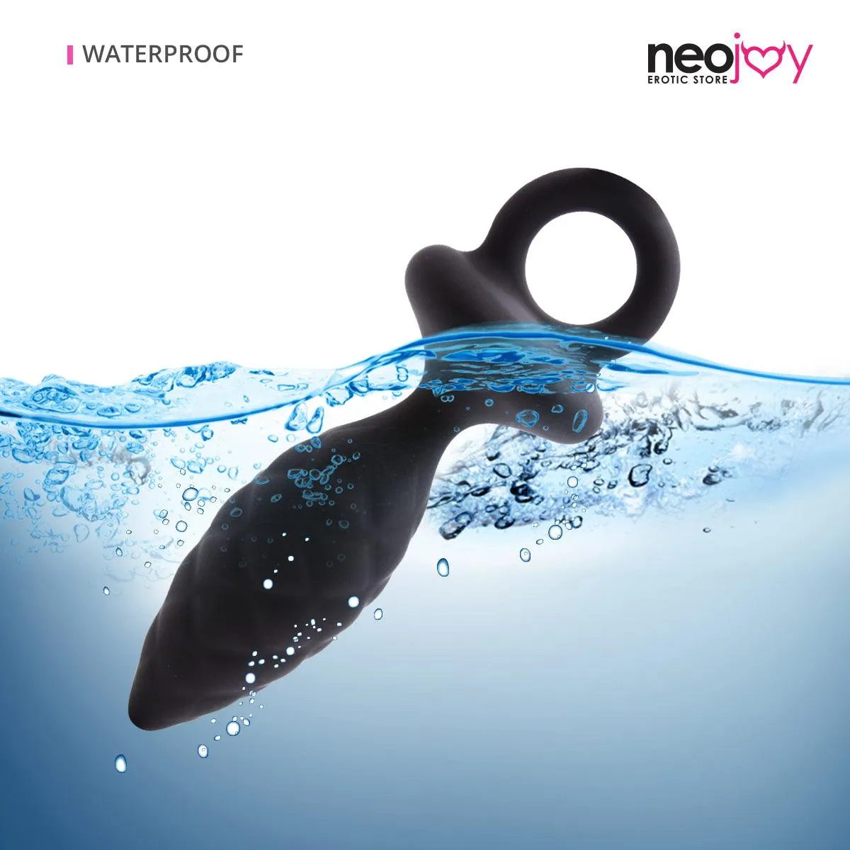 Neojoy Silicone Anal Plug with loop (Large)