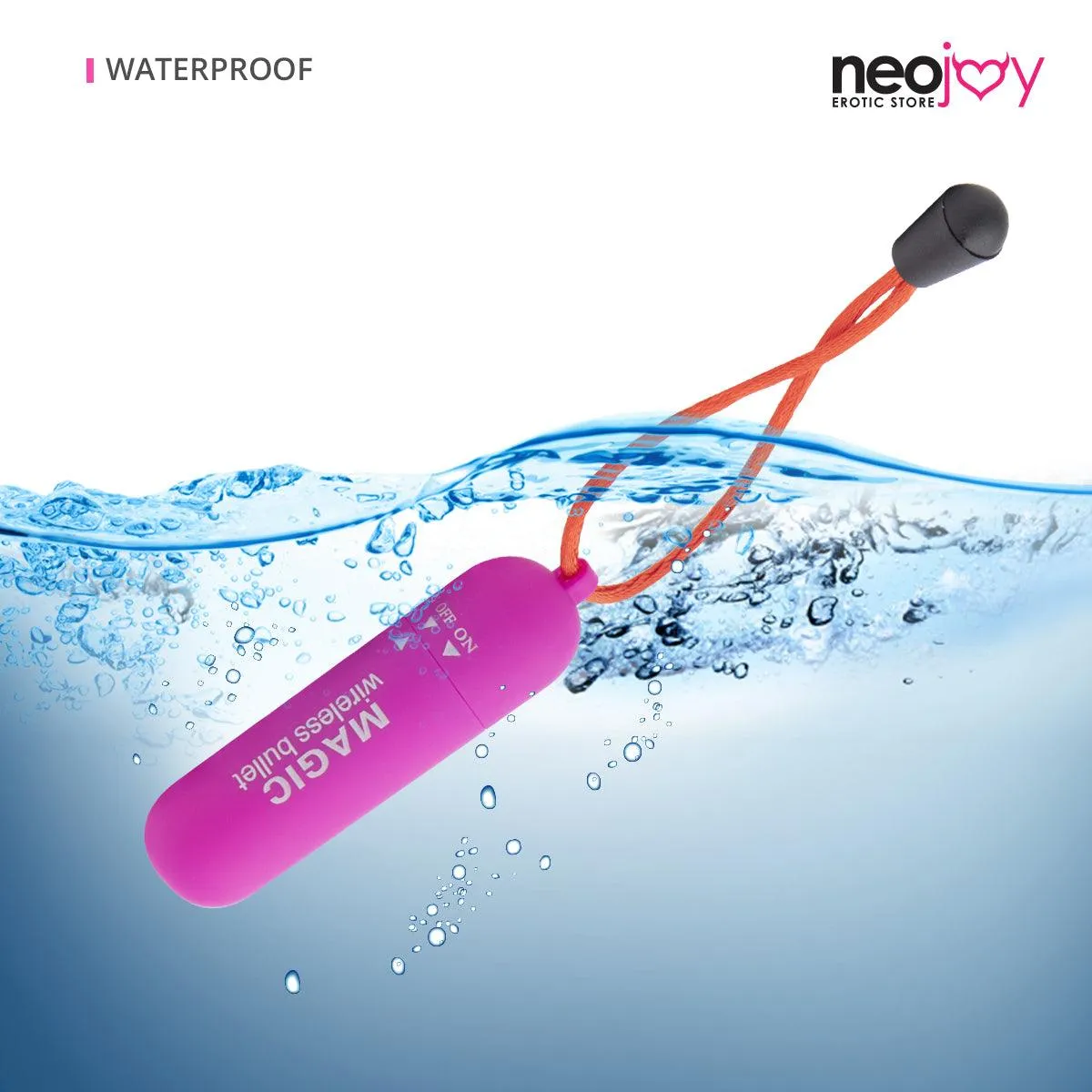 Neojoy Slim Bullet - Vibrating Bullet for Full-Body Massage - Beginners Sex Toy for Clitoral, Vaginal, Anal stimulation