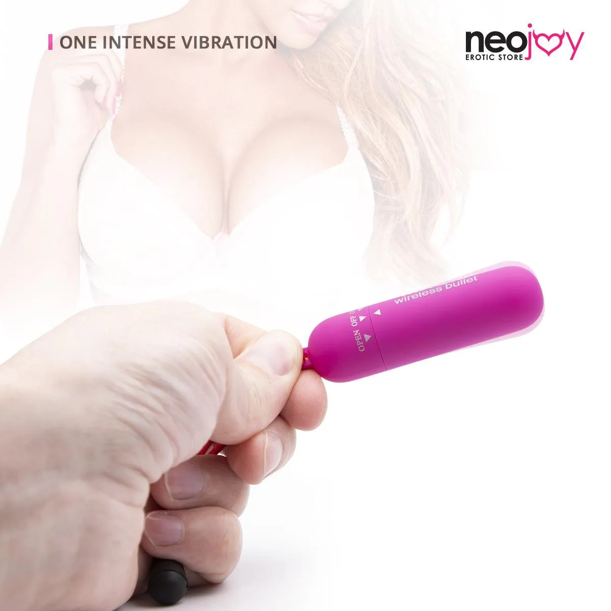 Neojoy Slim Bullet - Vibrating Bullet for Full-Body Massage - Beginners Sex Toy for Clitoral, Vaginal, Anal stimulation