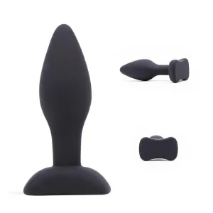 Neojoy Smooth Silicone Small Butt Plug - Up to 5" - Black