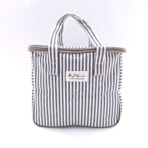 Neverita waterproof cuadrada Rayas Antracita Bags Garden