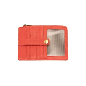 New Penny Mini Travel Wallet in Coral