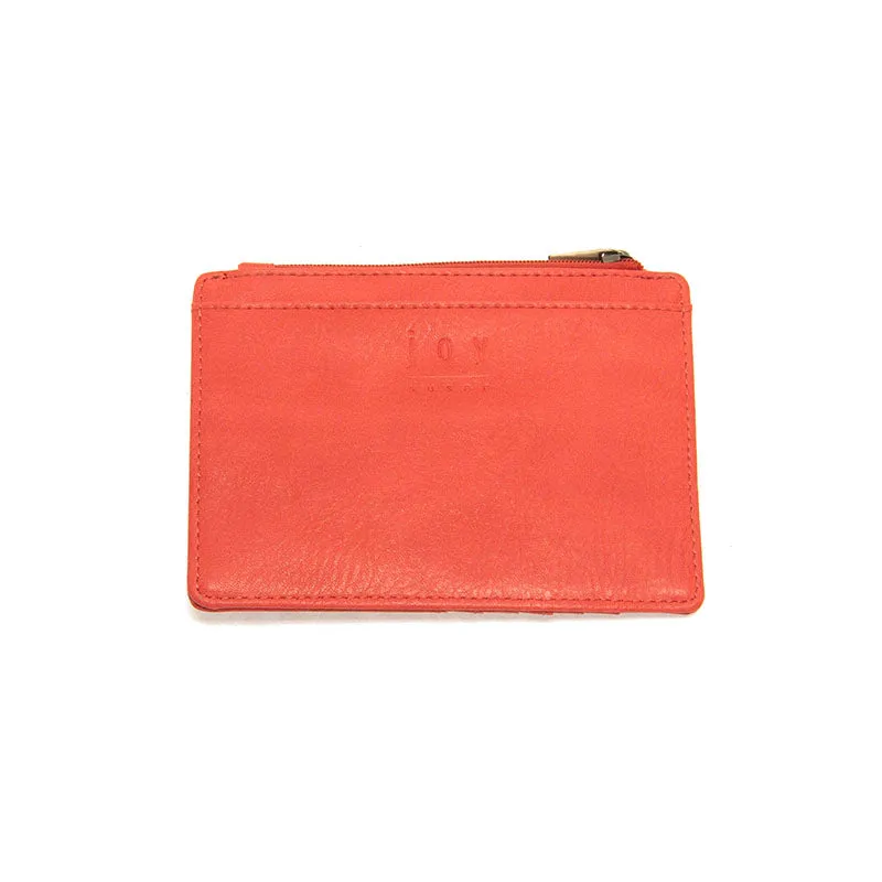 New Penny Mini Travel Wallet in Coral