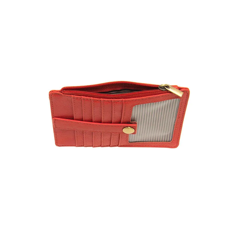 New Penny Mini Travel Wallet in Coral