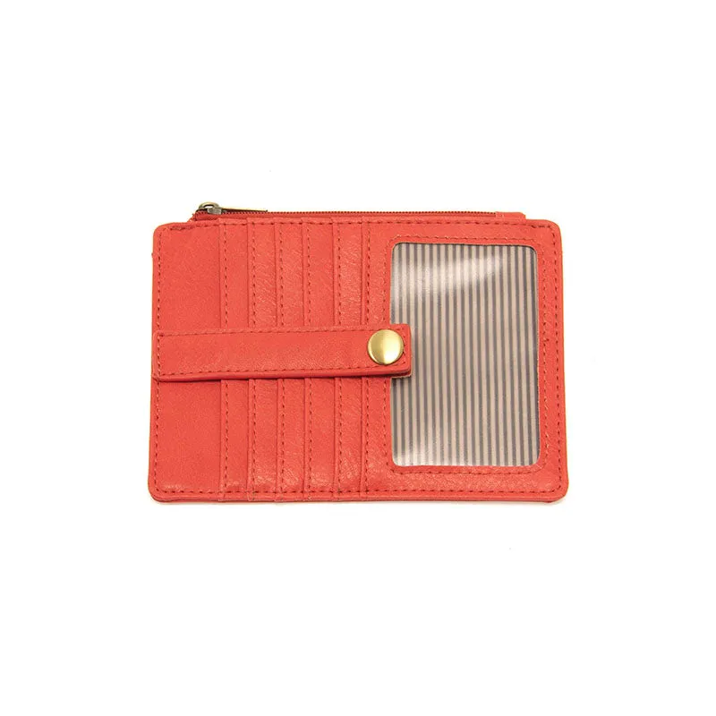 New Penny Mini Travel Wallet in Coral
