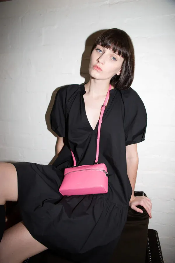 Number 2 french pink leather handbag