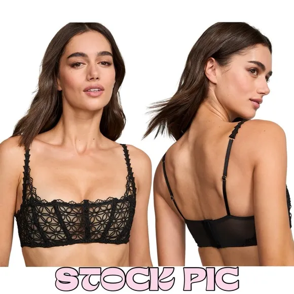 NWT Very Sexy Geo Daisy Lace Bandeau Corset Top