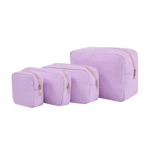 Nylon Cosmetic Bags in Purple
