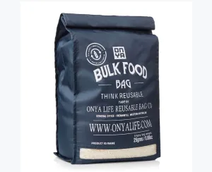 ONYA reusable bulk bag (large) colour - charcoal  22.cmx40cm