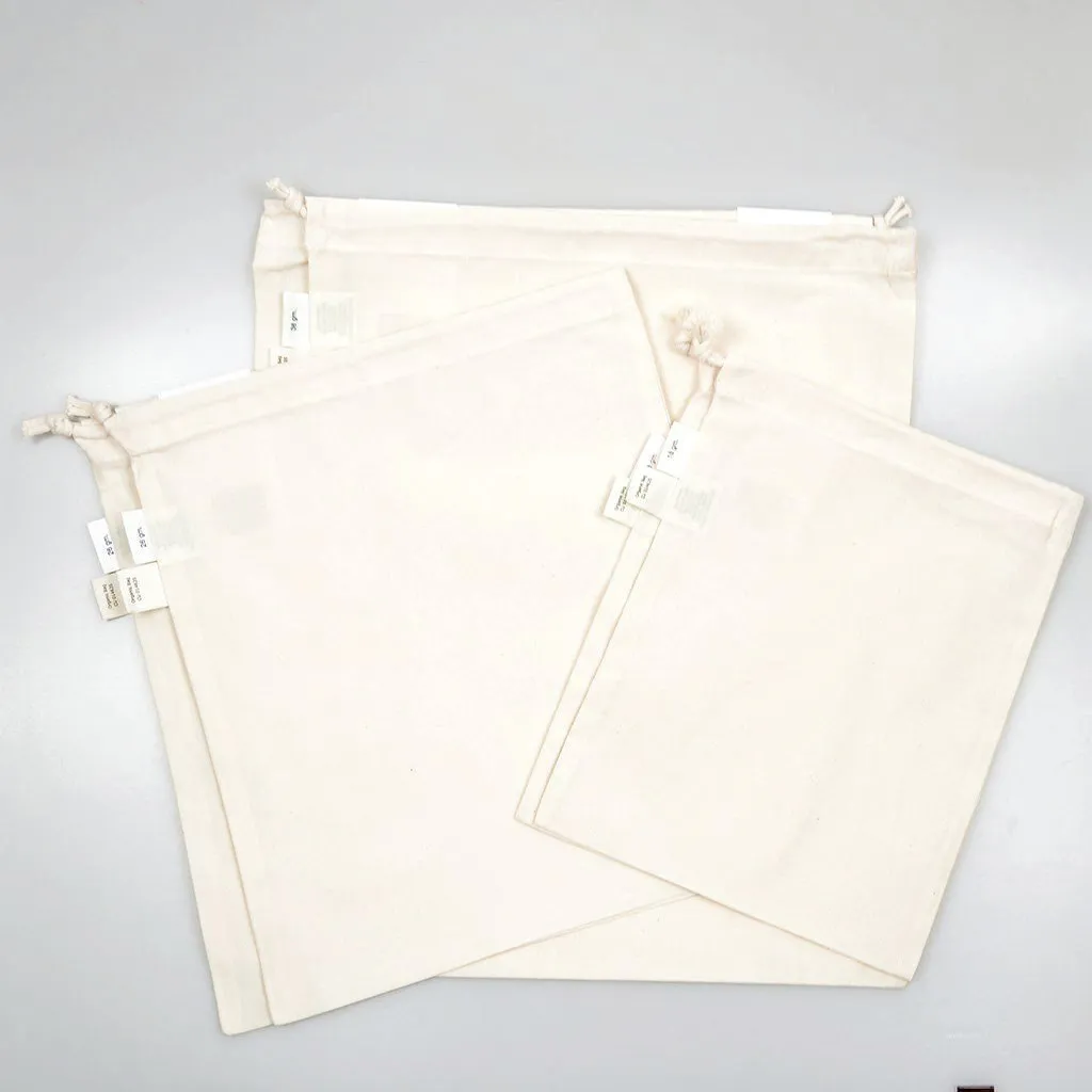 Organic Cotton Produce Bags - Variety Pack