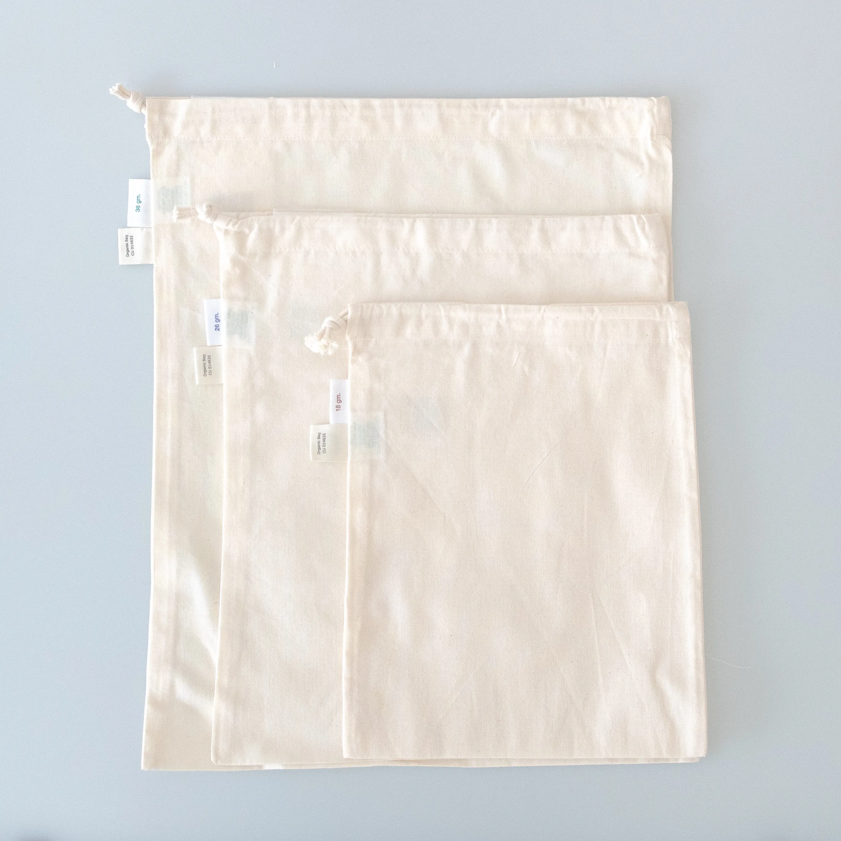 Organic Cotton Produce Bags - Variety Pack