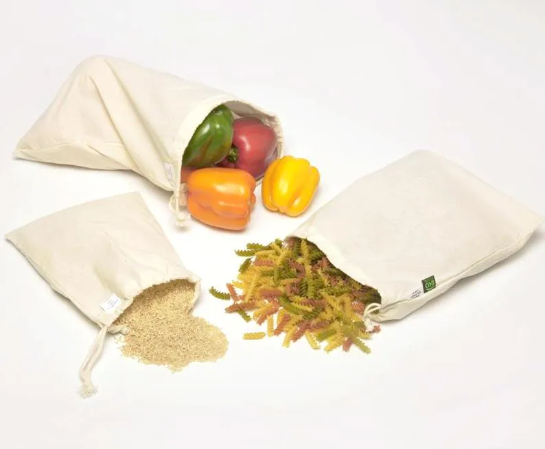 Organic Cotton Produce Bags - Variety Pack