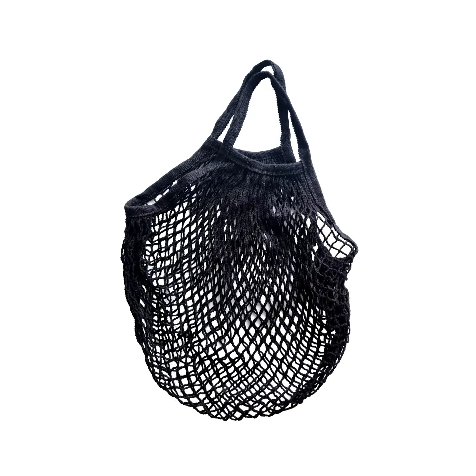 Organic Cotton - Reusable Grocery Mesh Shopping Bag - Beige