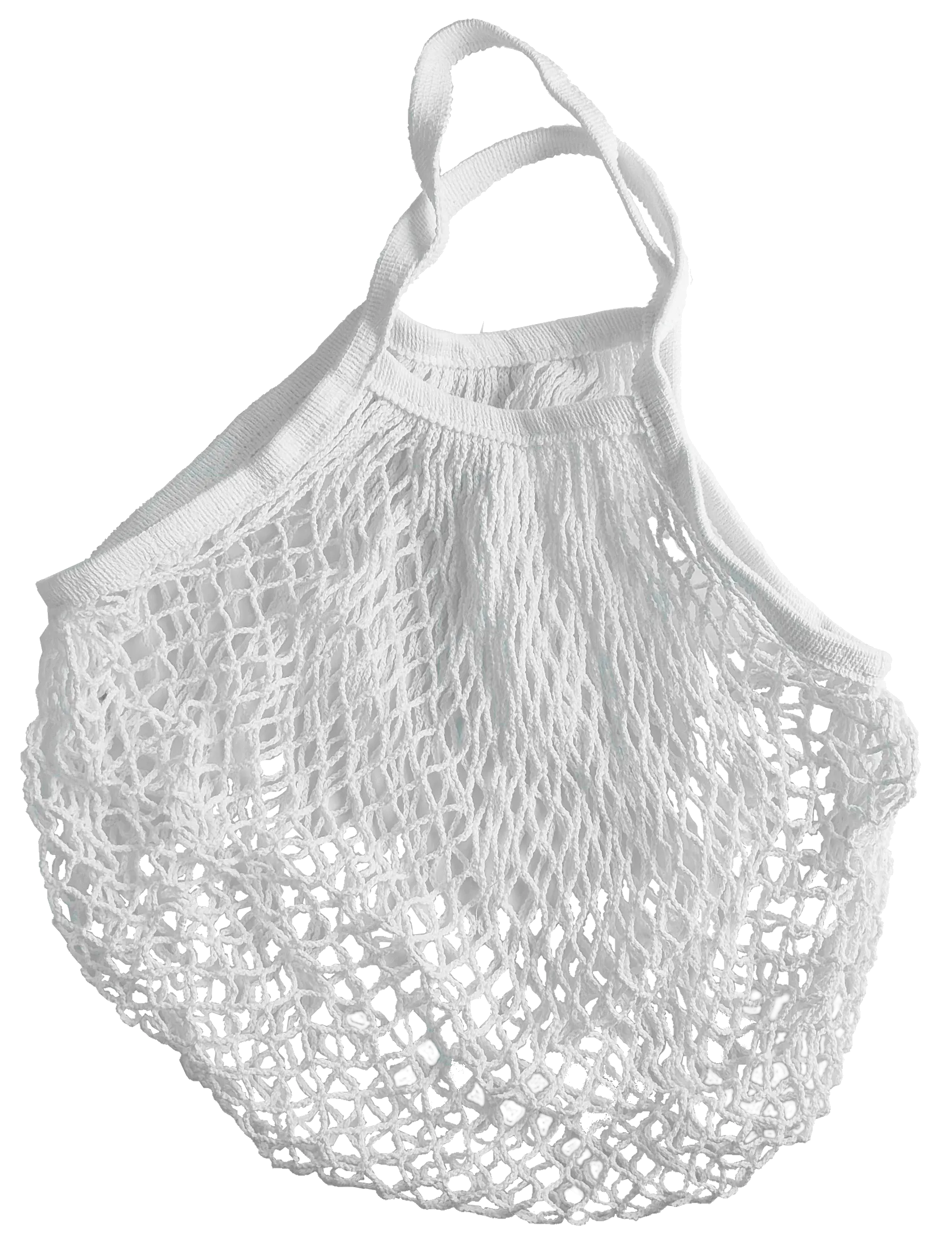 Organic Cotton - Reusable Grocery Mesh Shopping Bag - Beige