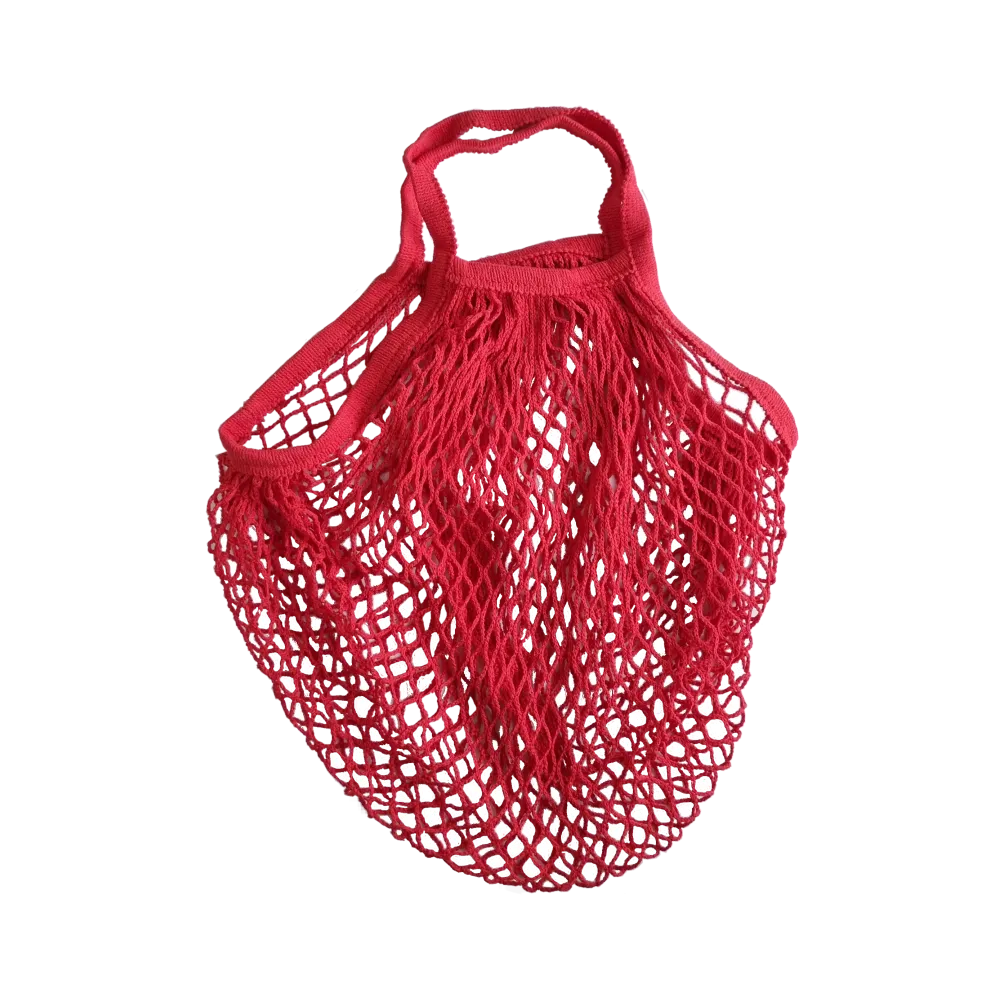 Organic Cotton - Reusable Grocery Mesh Shopping Bag - White