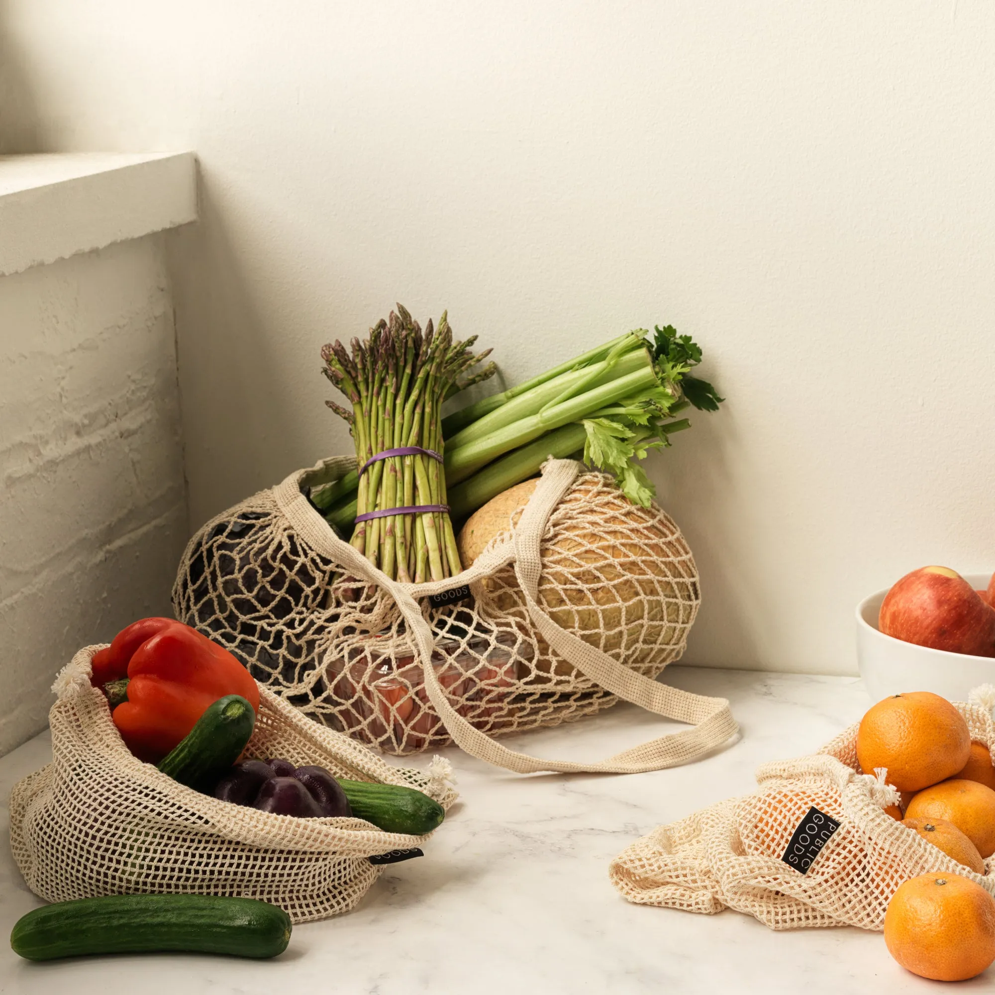 Organic Reusable Mesh Grocery Bag
