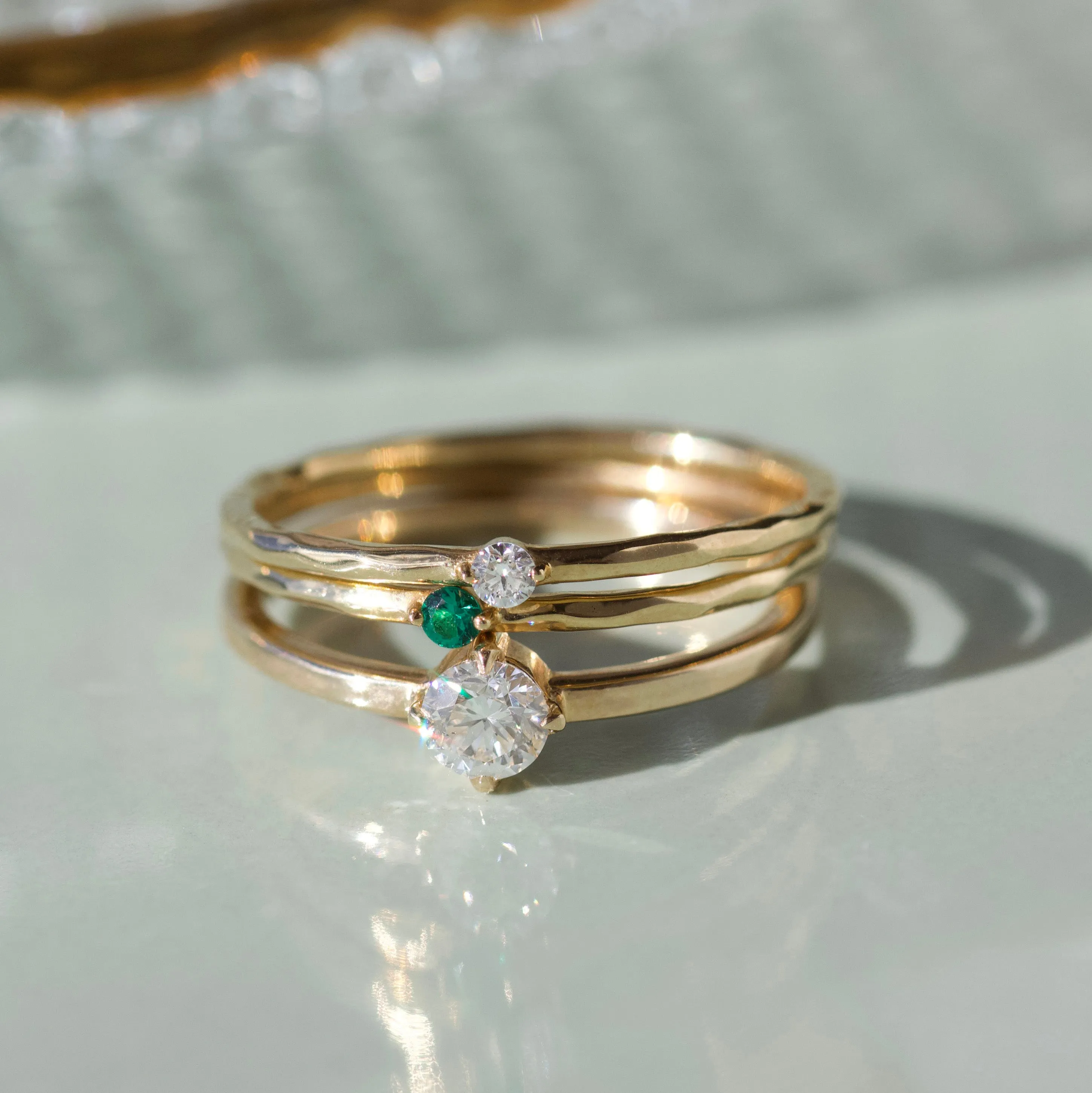 Ottie Diamond Stacking Ring