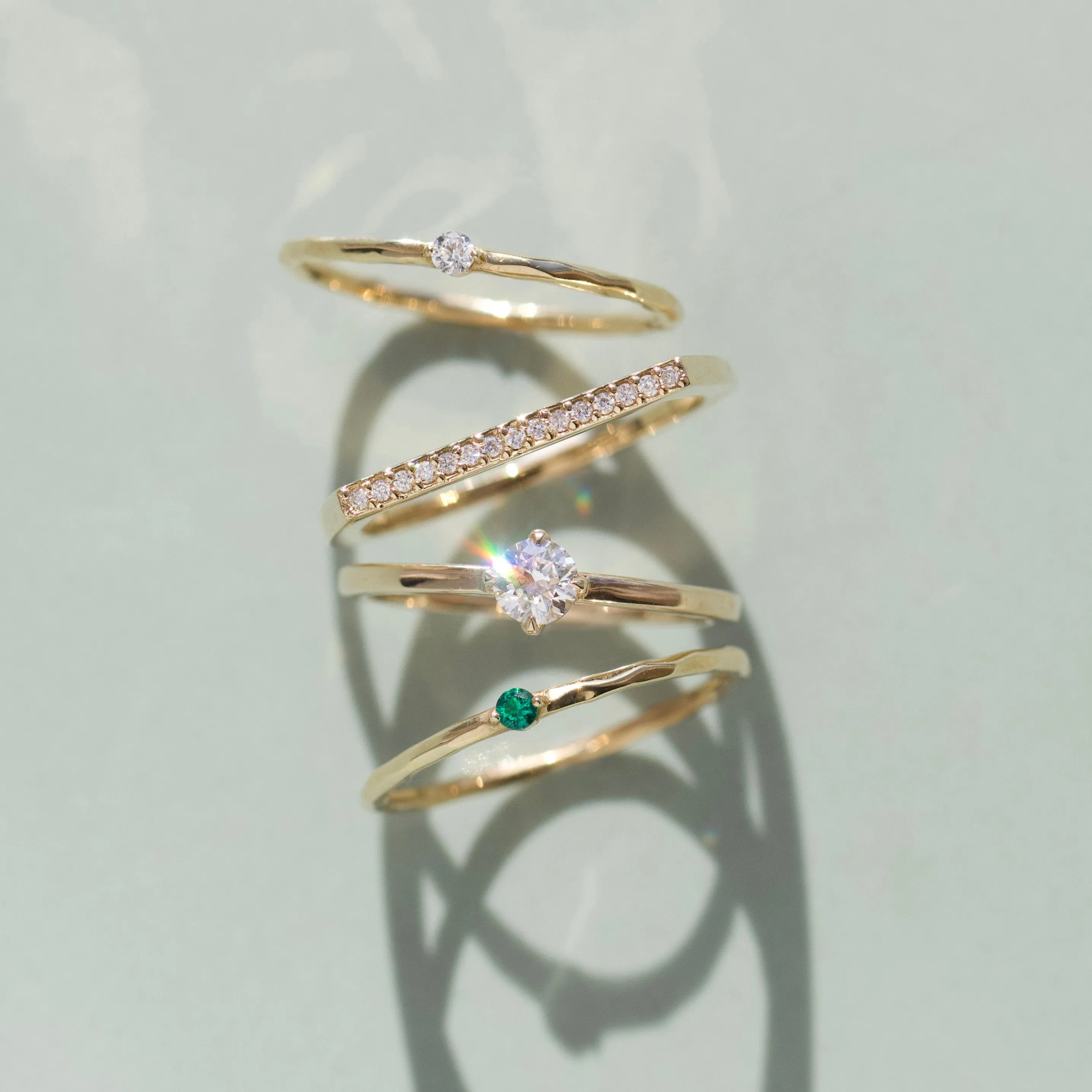 Ottie Diamond Stacking Ring