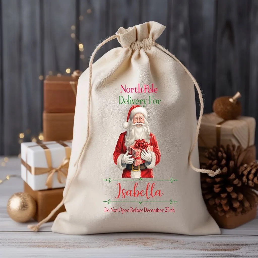 Personalised Christmas Santa Gift Sack