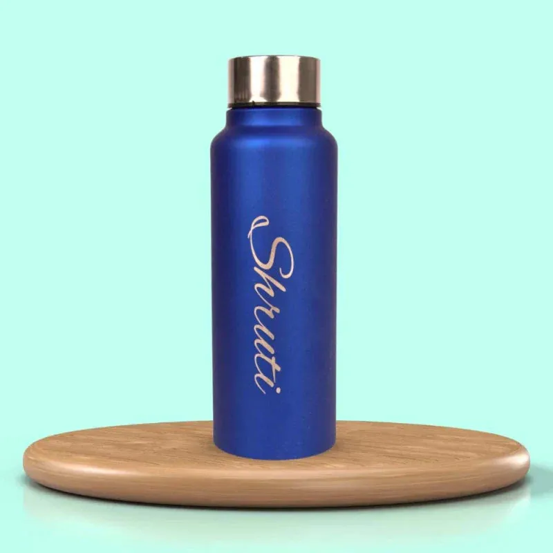 Personalized Lady Wallet with Classic Bottle - Blue
