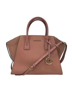 Pink Avril Large Top Zip Satchel