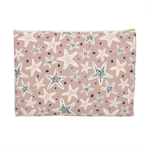 Pink Star Fish Accessory Pouch