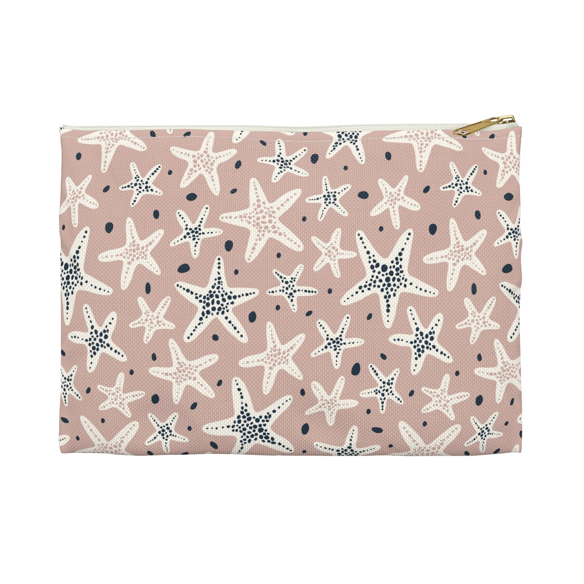 Pink Star Fish Accessory Pouch