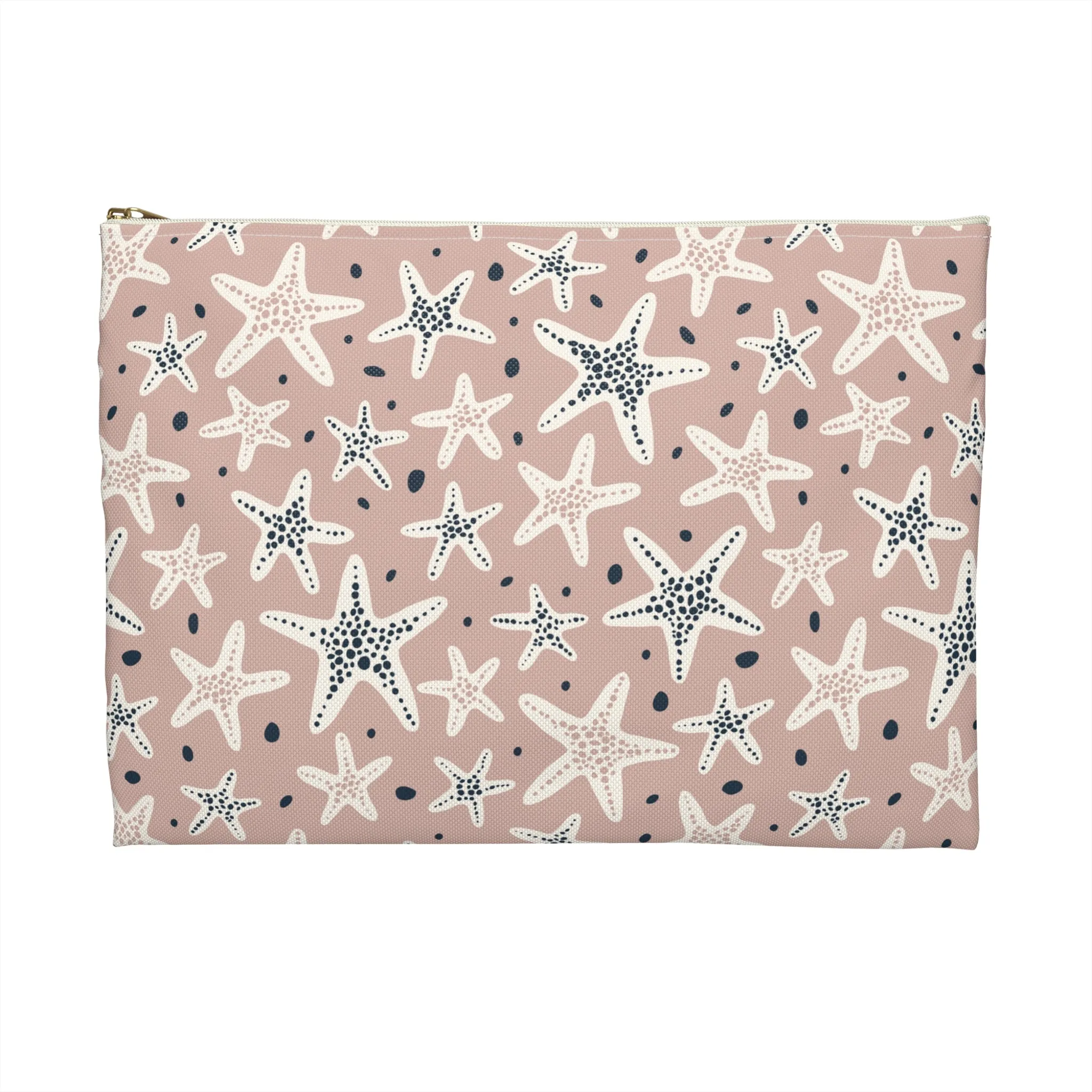 Pink Star Fish Accessory Pouch
