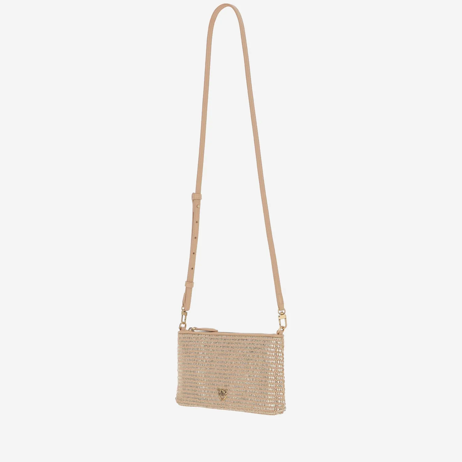 Pinko Flat Raffia axelväska